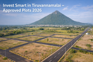 Approved residential plots in Tiruvannamalai near Girivalam Road developed by Daga Developers